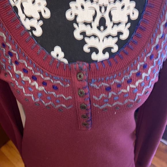 Free People- we the free thermal style pullover top - Picture 2 of 7